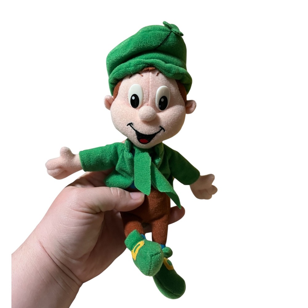 Vintage 1998 Lucky Charms Lucky the Leprechaun Plush General Mills Cereal Mascot